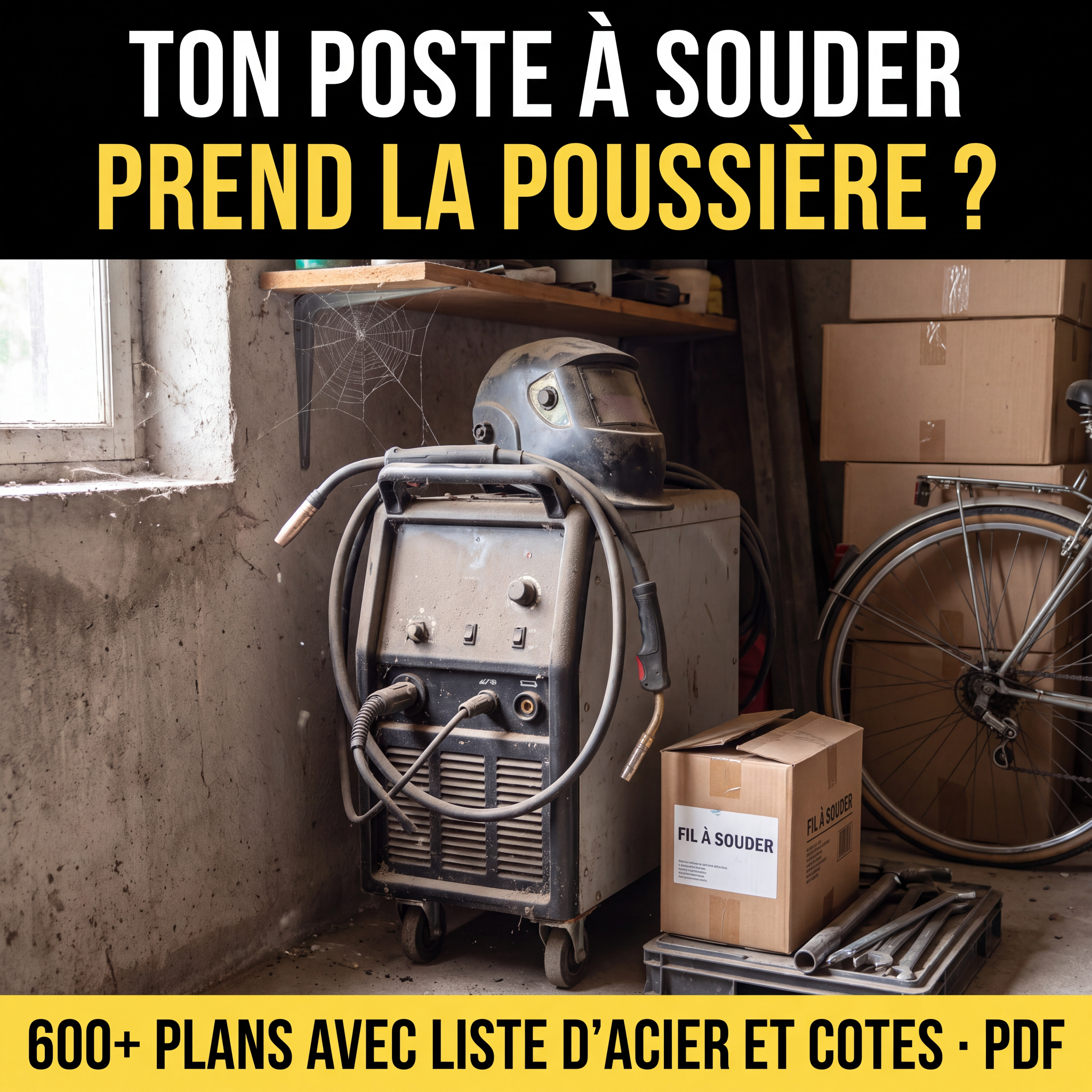Master Crafts DIY Facebook ad: 600+ Plans de Meubles en Acier
