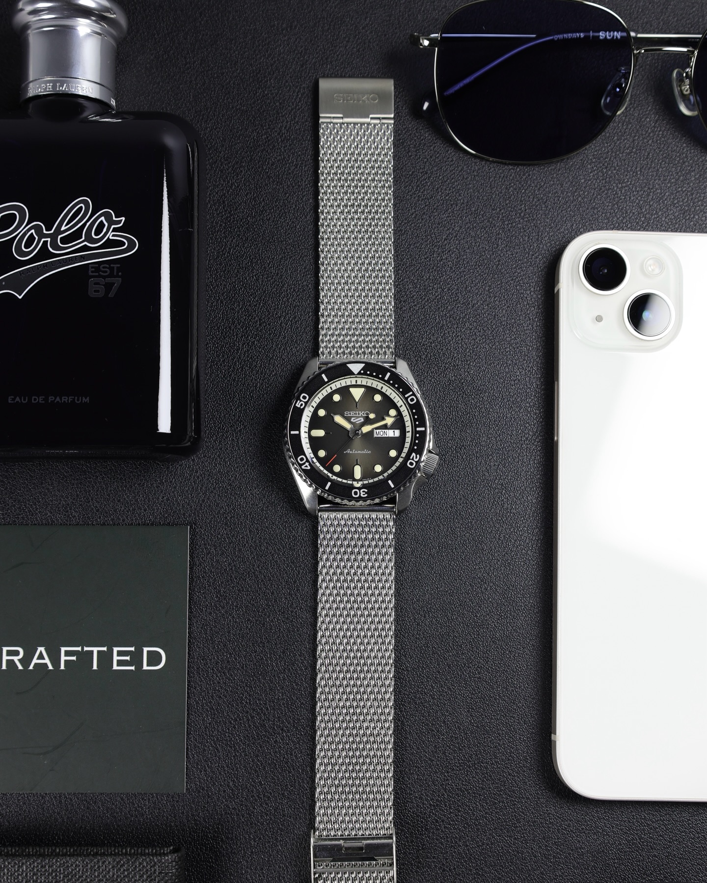 Time Crafted Facebook ad: Seiko 5 Sports SRPD73K1