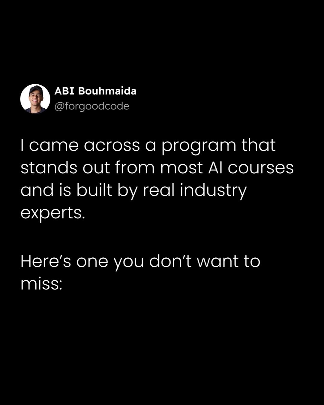 Simplilearn Facebook ad: Most AI courses teach theory.