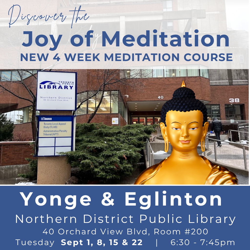 Kadampa Meditation Centre Canada Facebook ad: Discover The Joy of Meditation