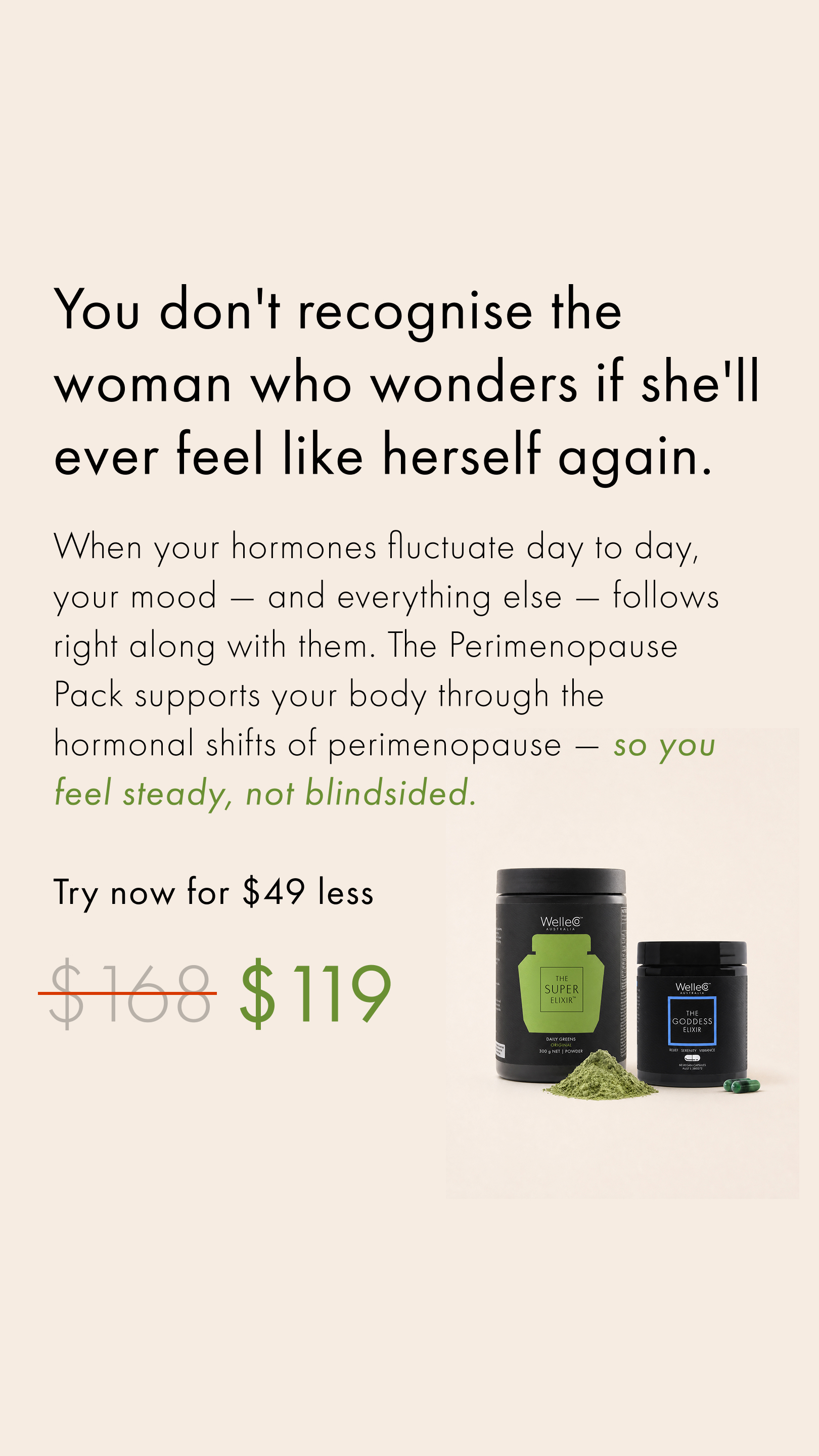 WelleCo Facebook ad