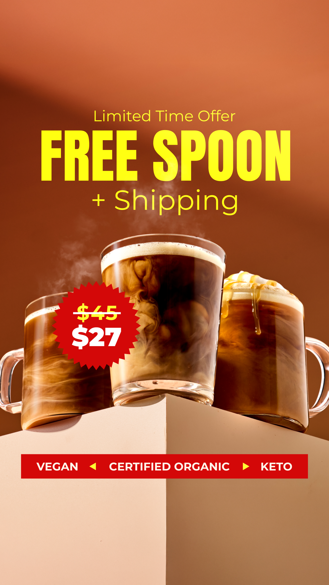 RYZE Superfoods Facebook ad