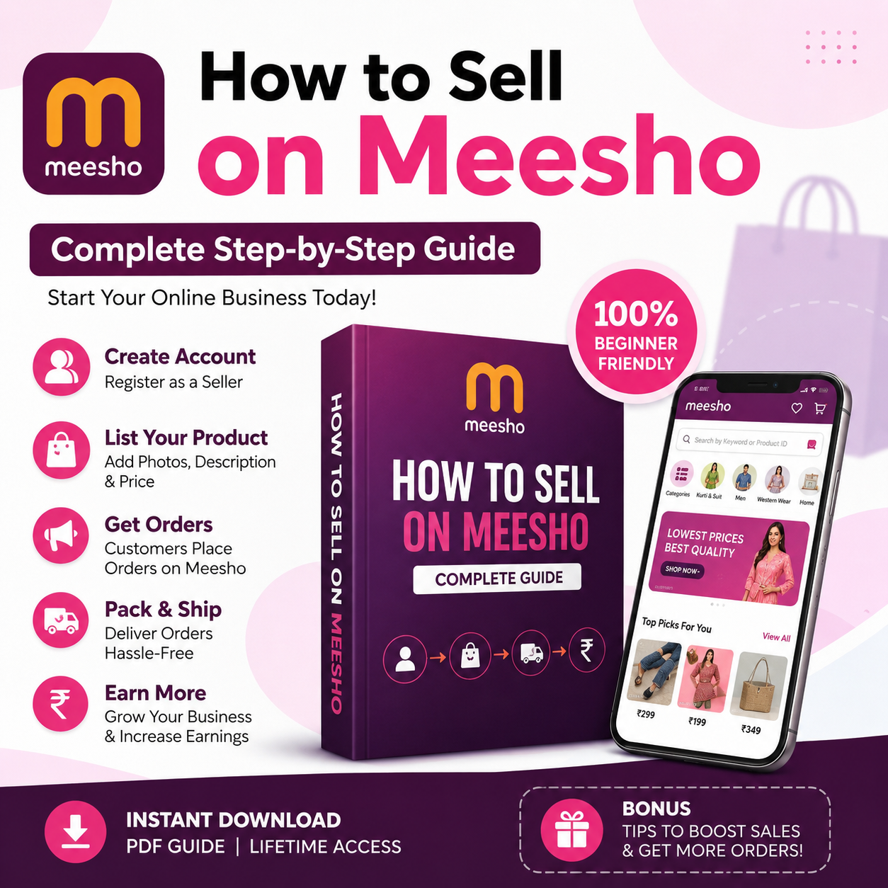 SuperProfile for Creators Facebook ad: Start Selling on Meesho - Business Guide (Latest Sept 2026)
