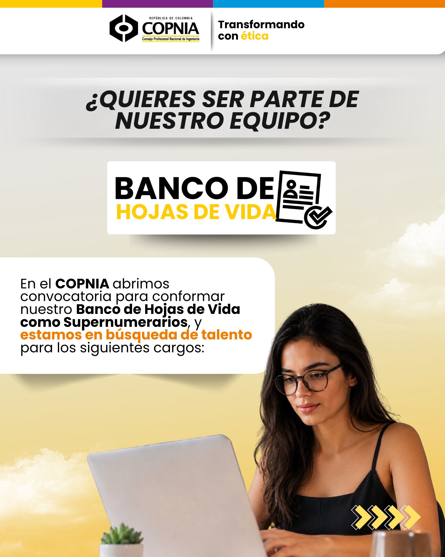 Copnia - Consejo Profesional Nacional de Ingeniería Facebook ad: ¡Tu próximo reto profesional podría estar aquí!