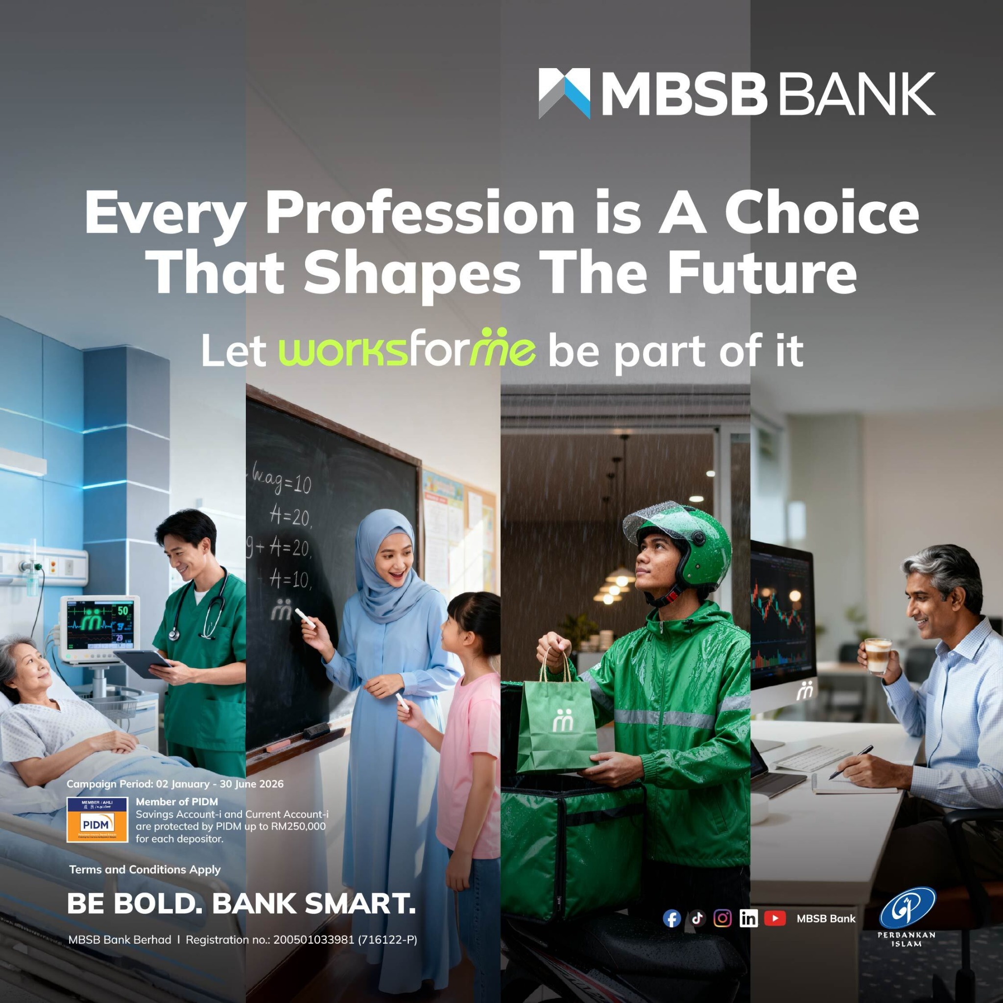 MBSB Bank Facebook ad: Better Payday With WorksForMe