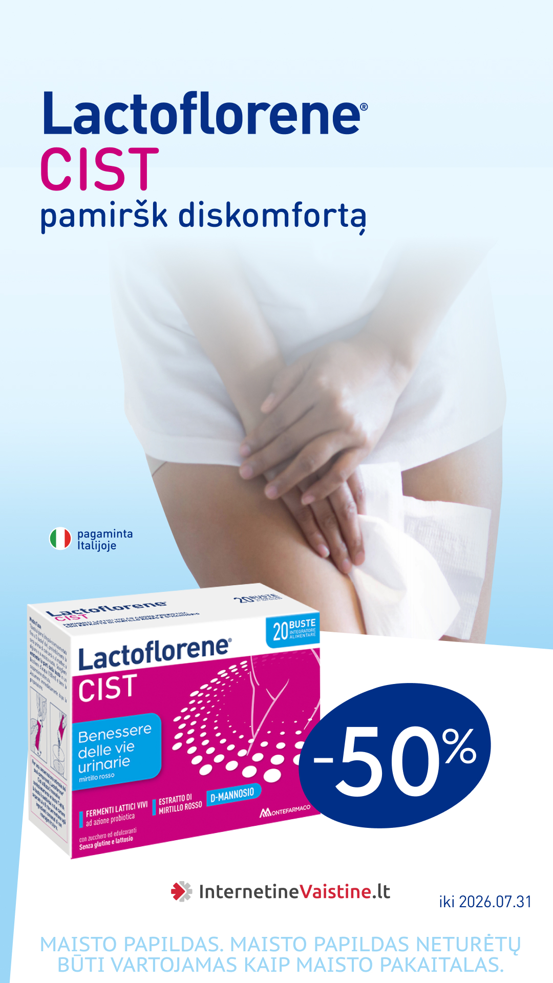 Lactoflorene Lietuva Facebook ad