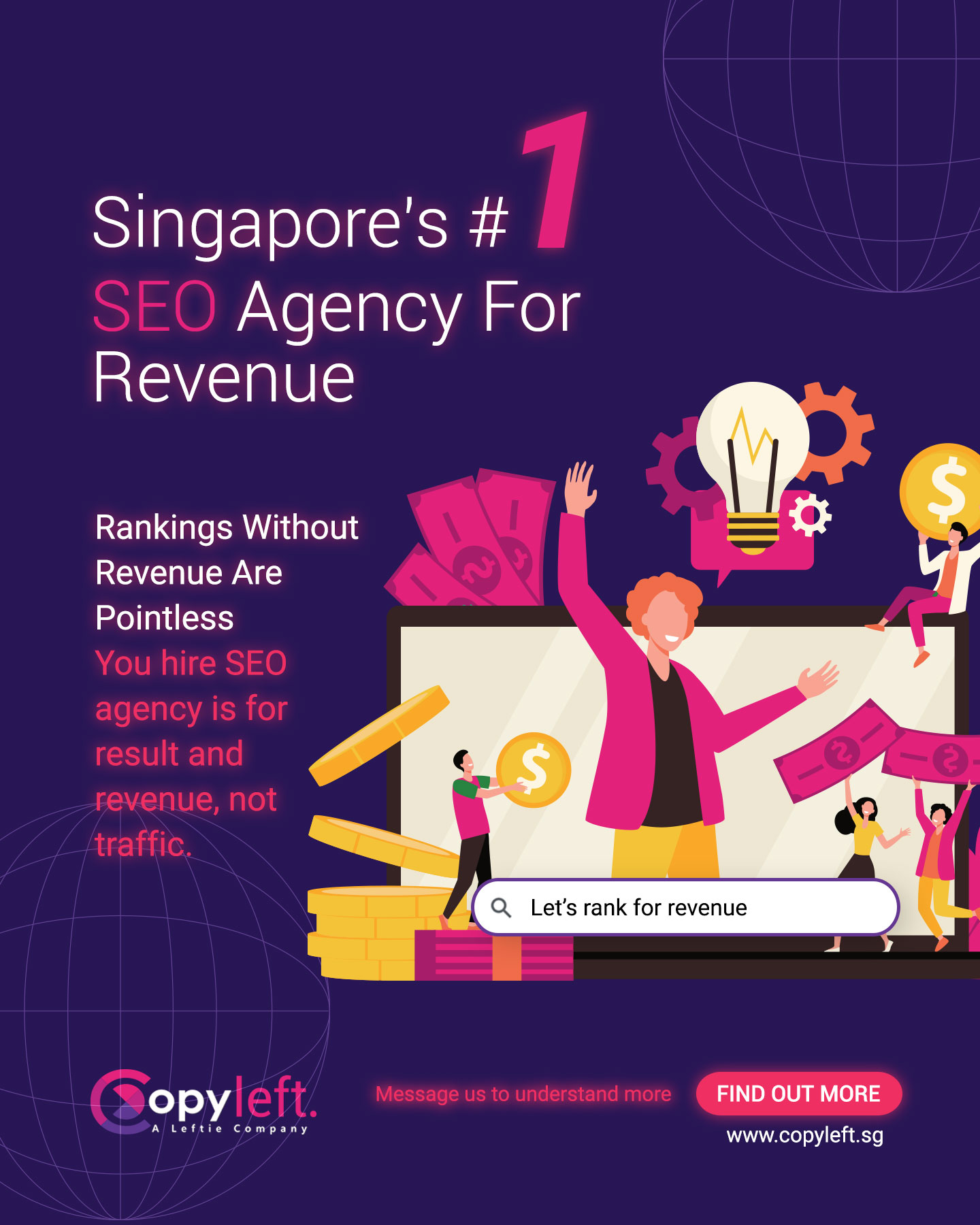 Copyleft - A Leftie Company Facebook ad: Are You Ranking for Sales or Just Noise? Find Out Now