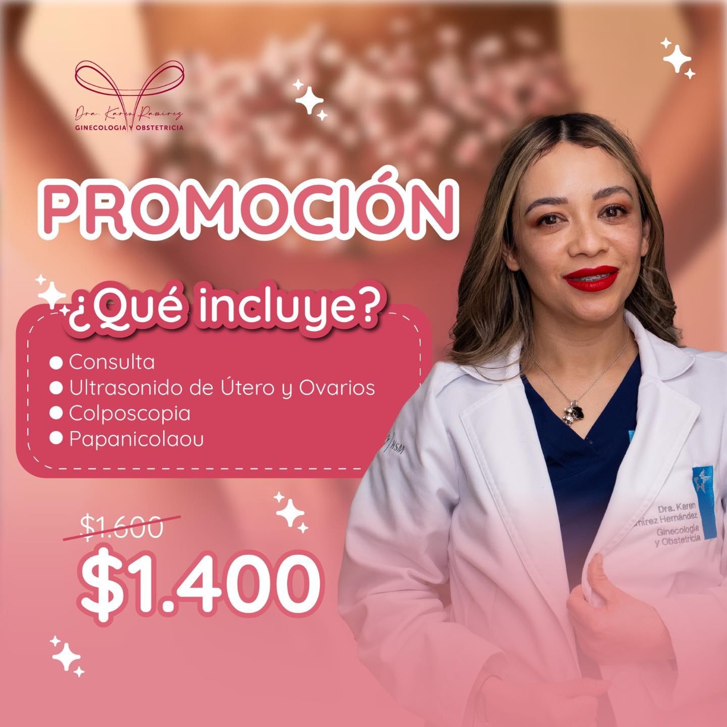Dra. Karen Ramírez / Ginecóloga y Obstetra Facebook ad: Continuamos con esta increíble PROMOCIÓN