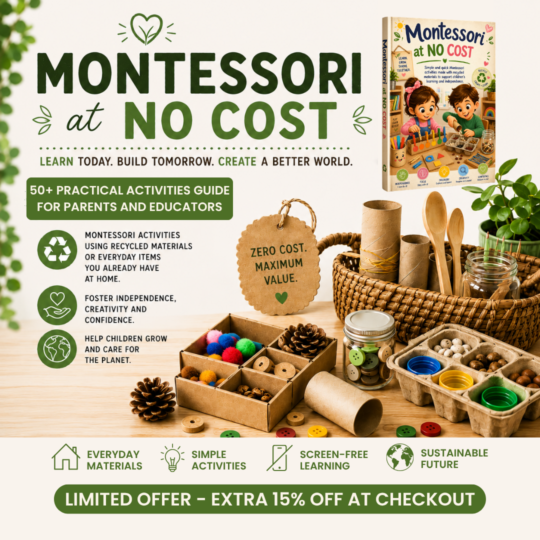 KIDS LEARN HUB Facebook ad: Raise an Independent Child, No Toys Needed