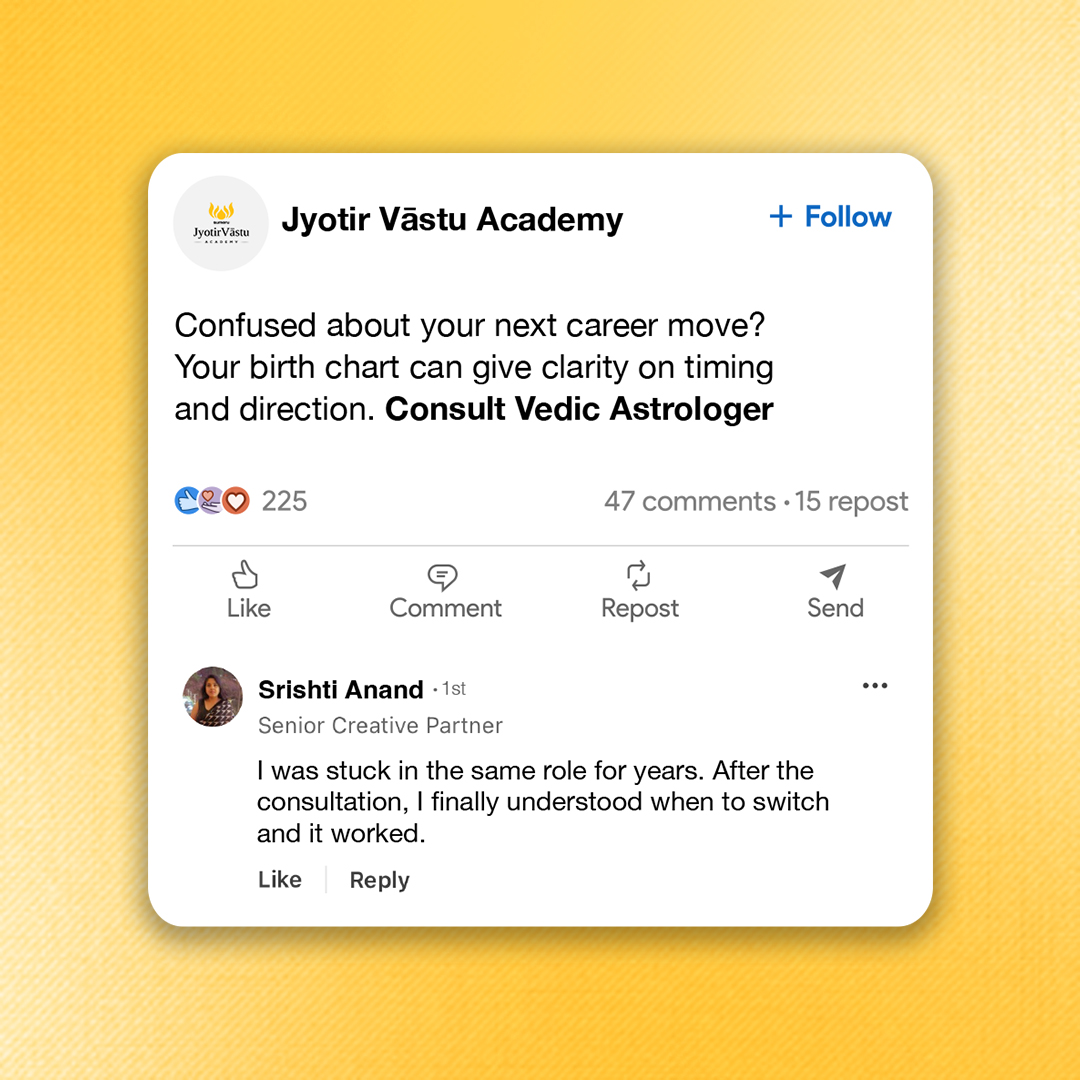 JyotirVāstu Academy Facebook ad