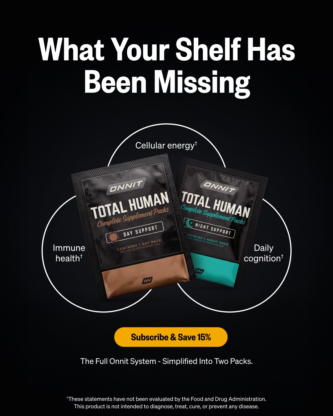 Onnit Facebook ad: Optimize Your System