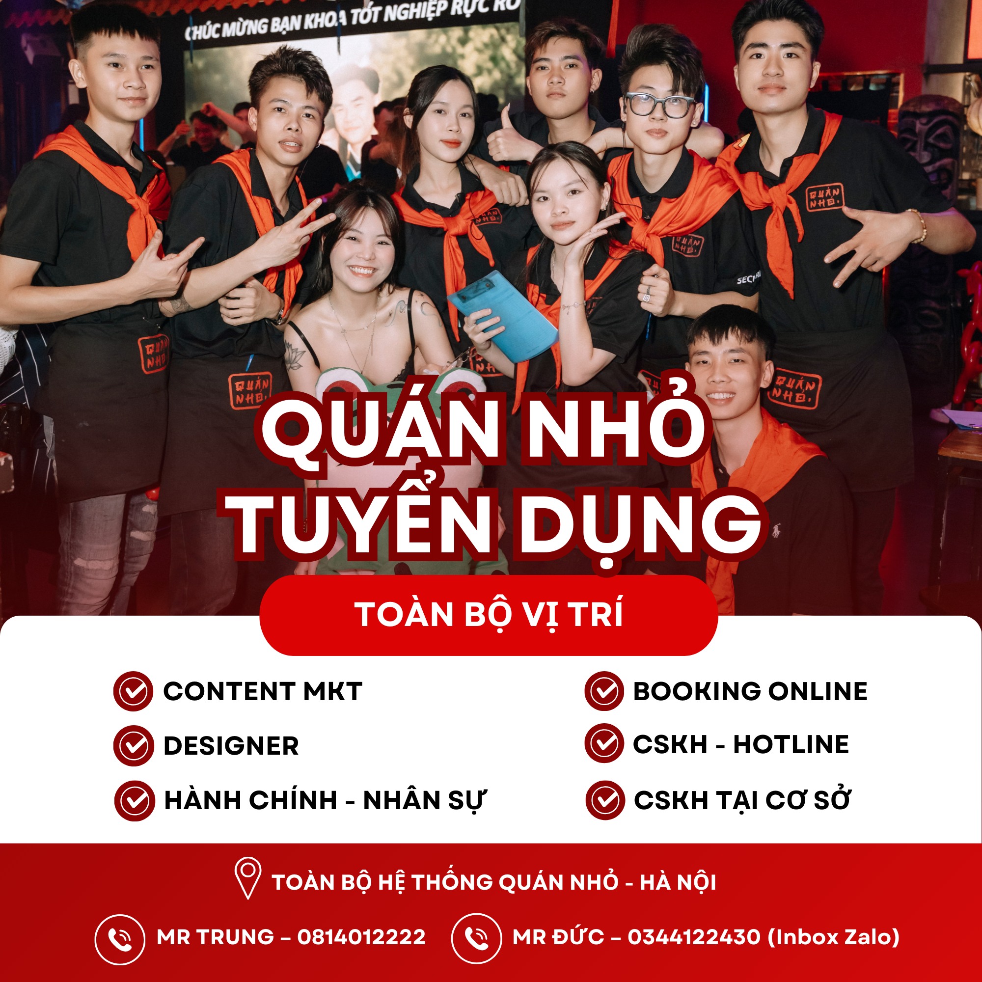 Quán Nhỏ Tuyển Dụng Facebook ad: QUÁN NHỎ CHIÊU MỘ ĐỒNG ĐỘI KHÔNG GIỚI…