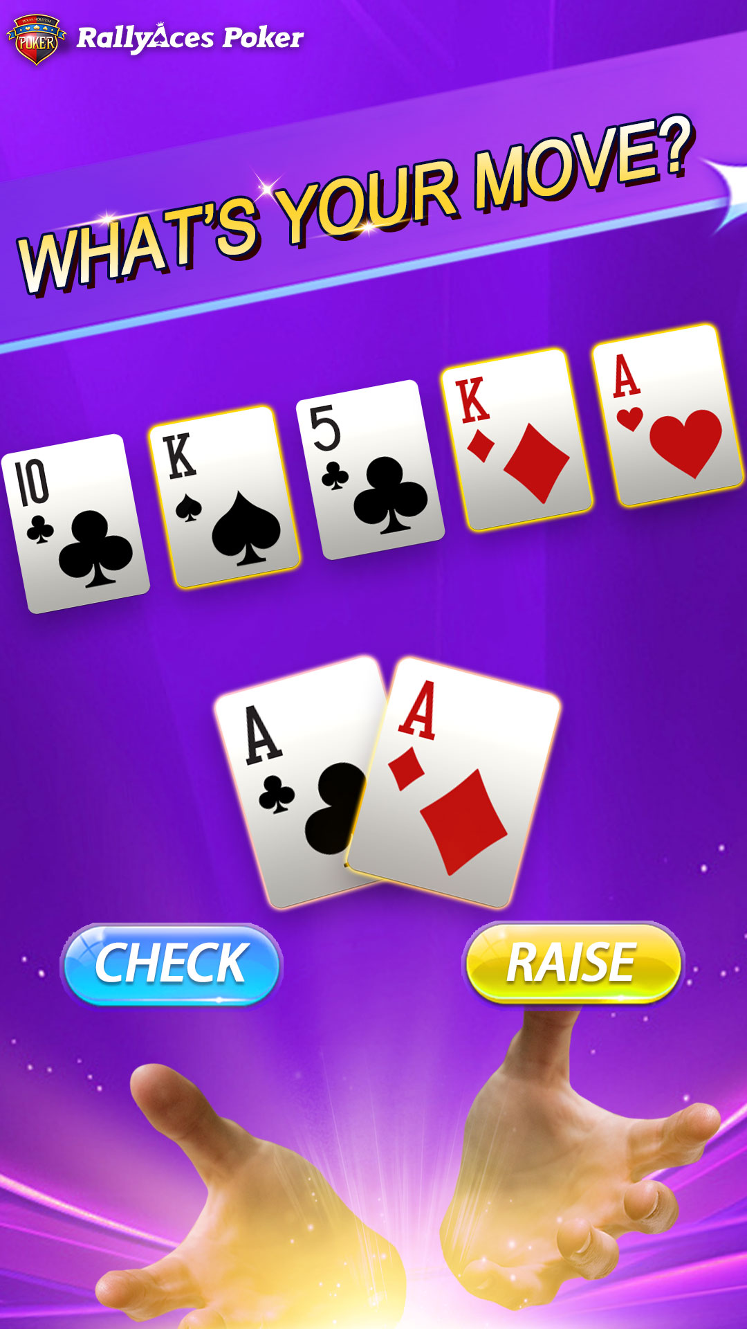 RallyAces Poker Facebook ad