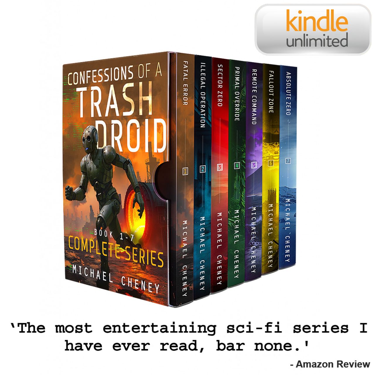 Michael Cheney, Author Facebook ad: 'Read the complete series - all 7 books in Kindle Unlimited'