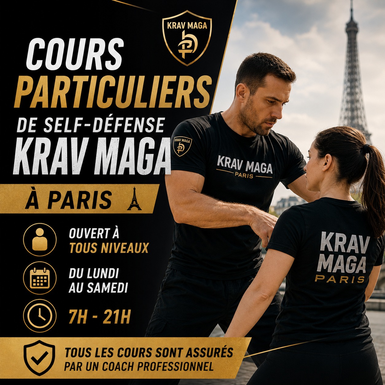 Formation Street Knife Defense Academy - Paris Facebook ad: Self-défense Krav Maga à Paris!