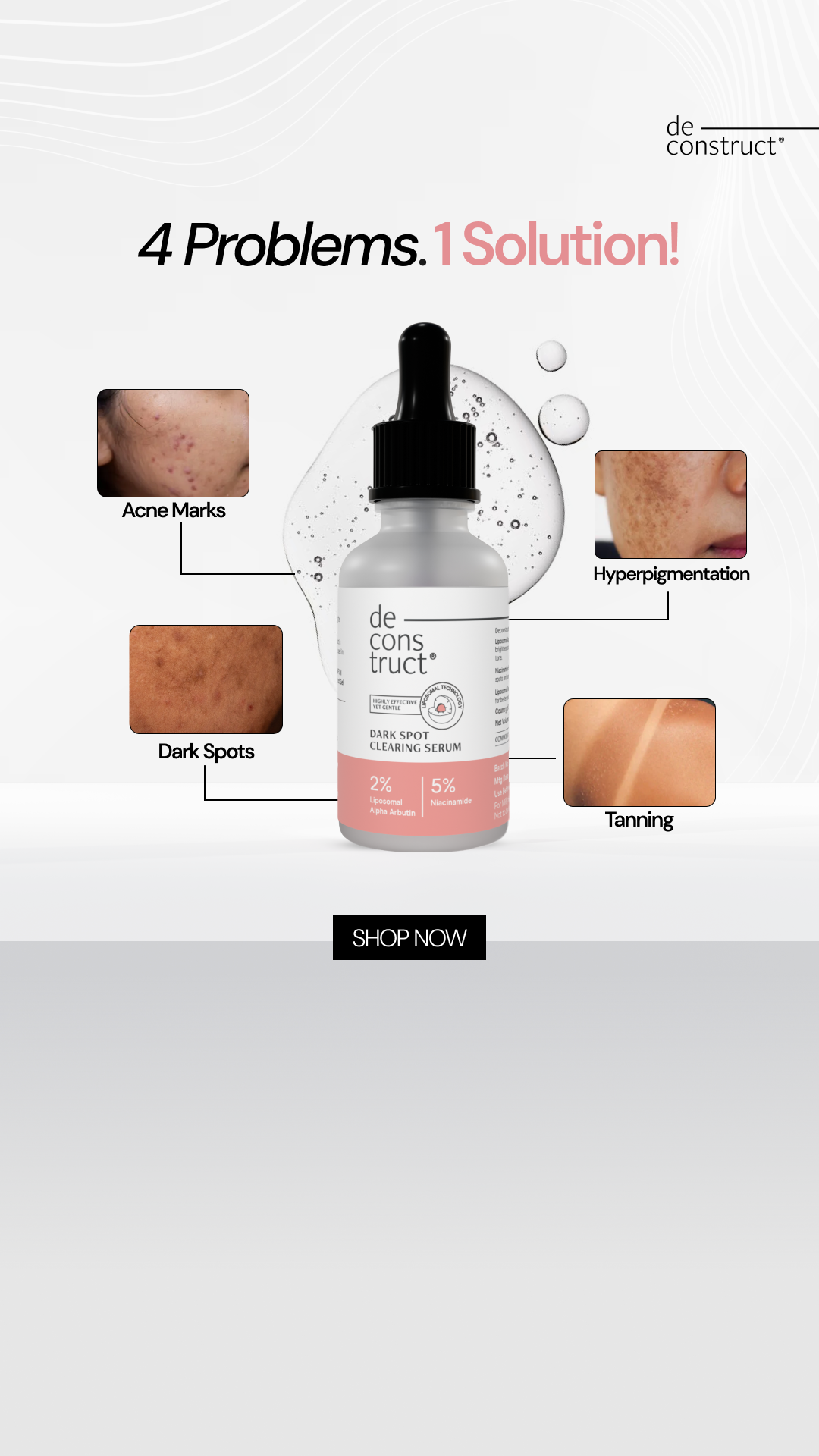 Deconstruct Skincare Facebook ad