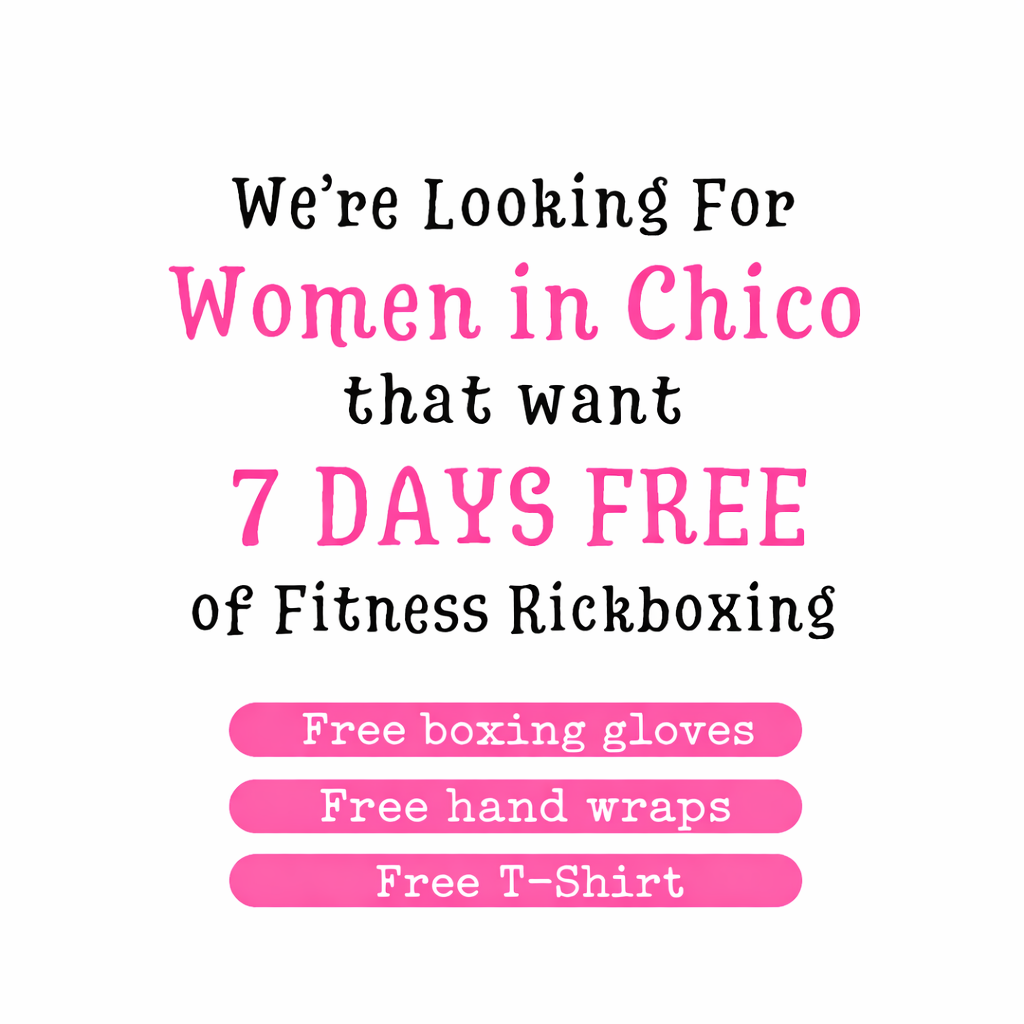 Sweet Fitness Kickboxing - Chico Facebook ad: 7 Days FREE + Over $149 in Gear!