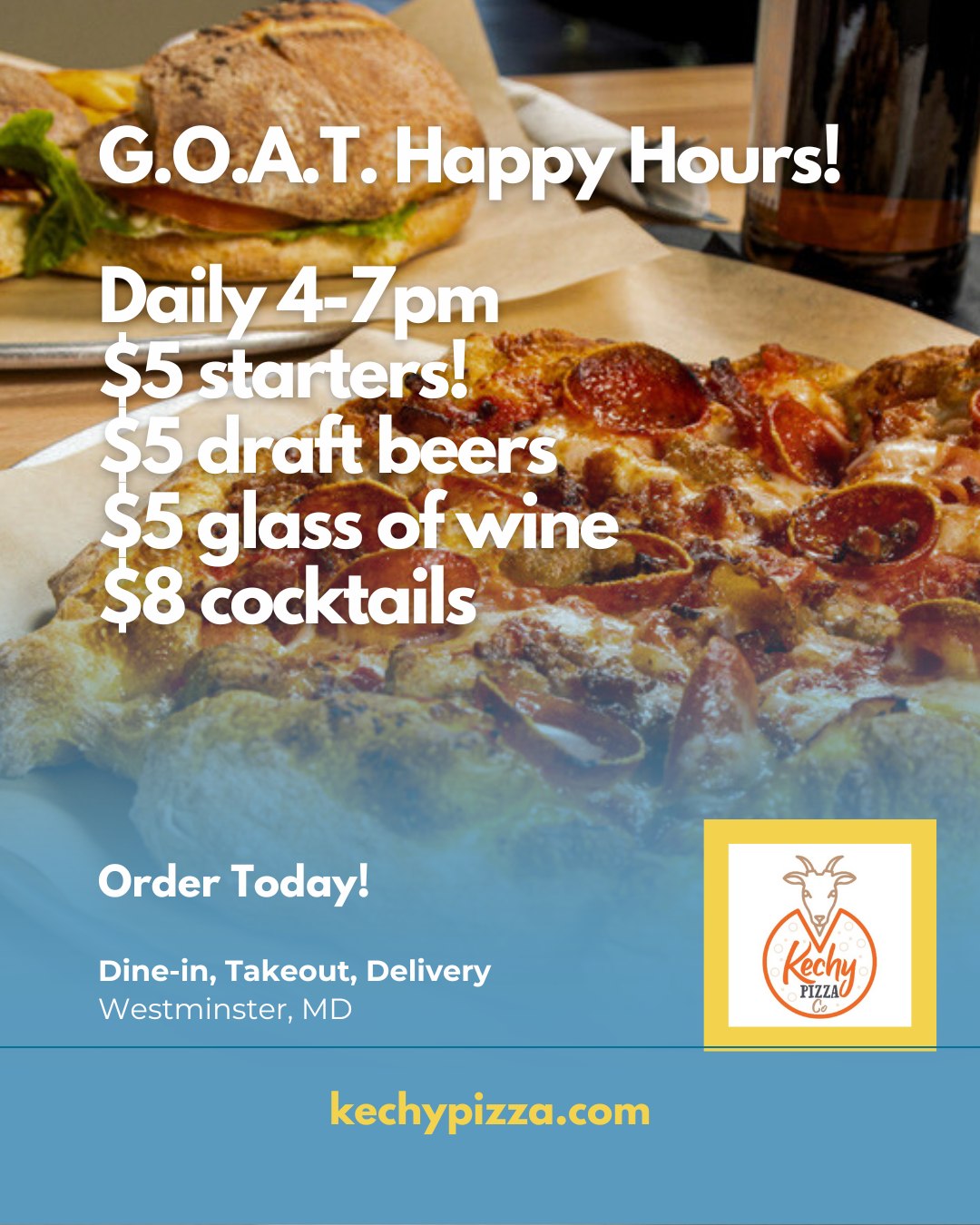 Kechy Pizza Co Westminster Facebook ad: Kechy Pizza Co