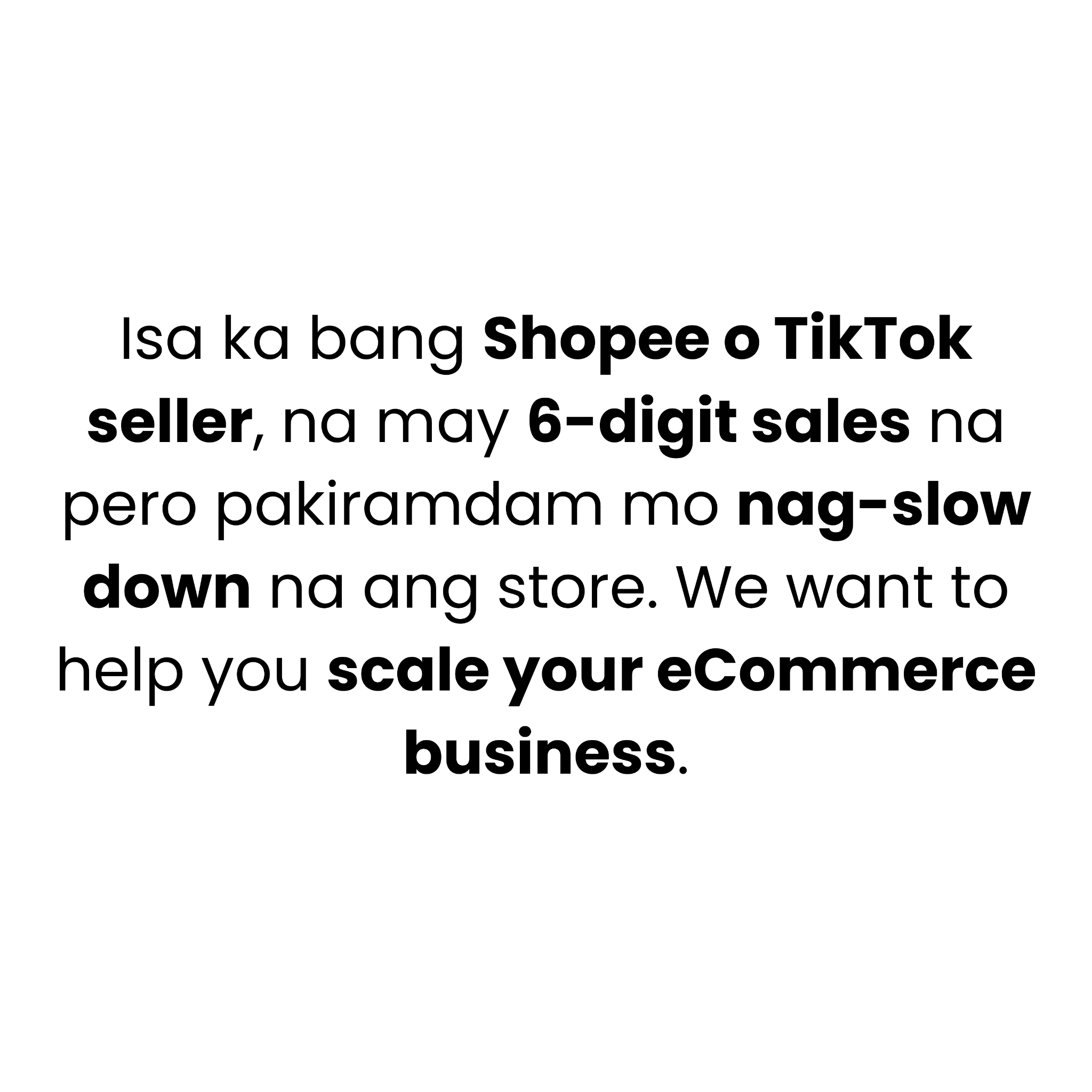 ECOM Accelerator Facebook ad