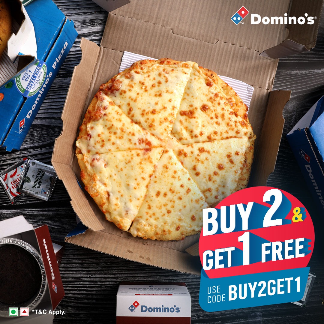 Domino's Pizza India Facebook ad: Use Code:- BUY2GET1