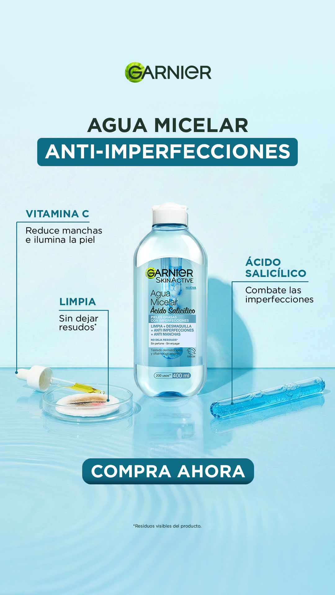 Garnier Colombia Facebook ad