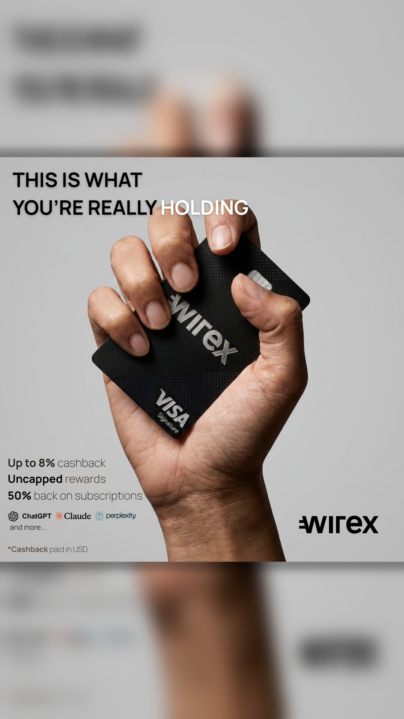 Wirex Facebook ad