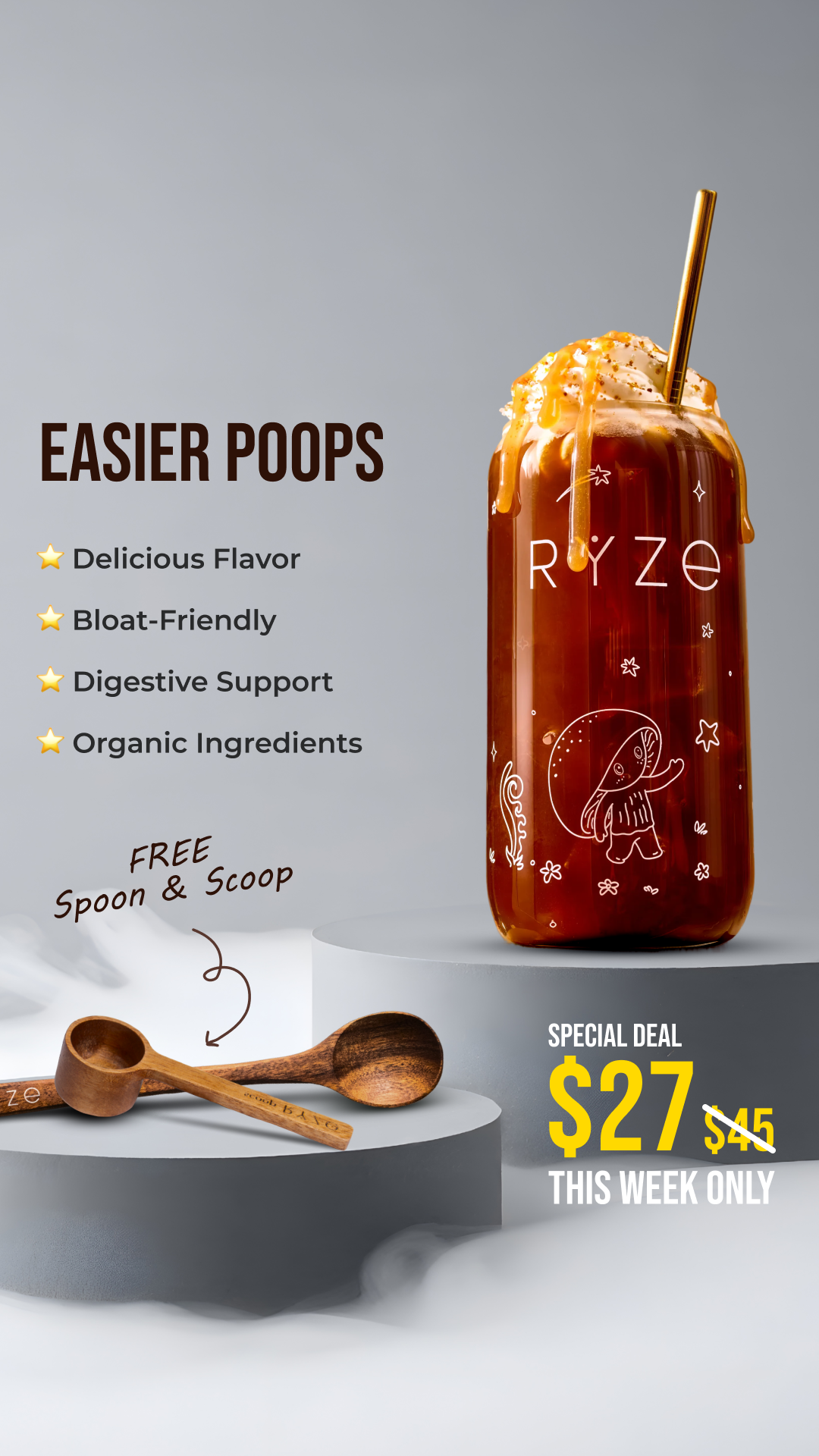 RYZE Superfoods Facebook ad