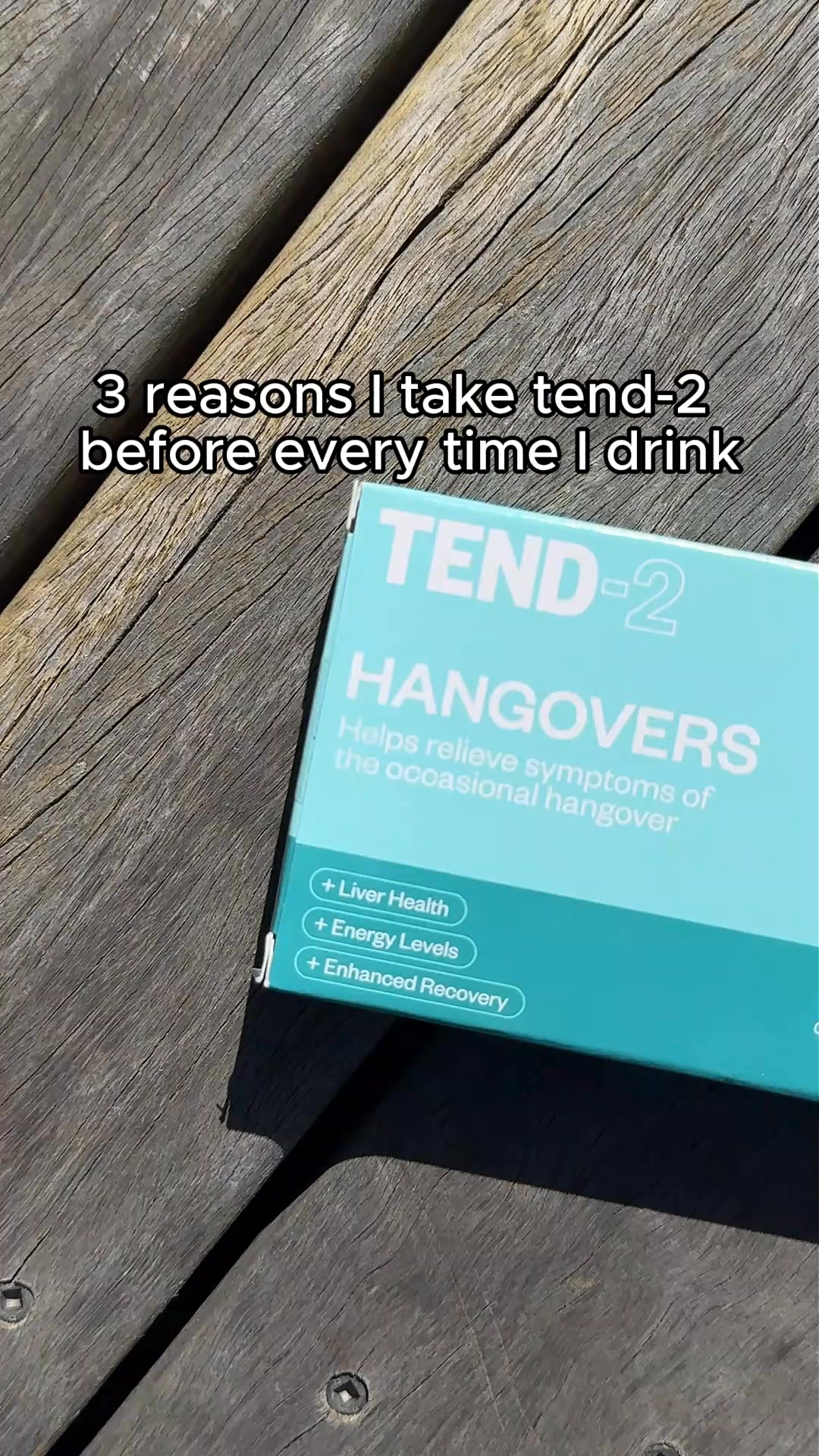 Tend-2 Facebook ad: Over 1,000,000 hangover-free mornings (& counting)