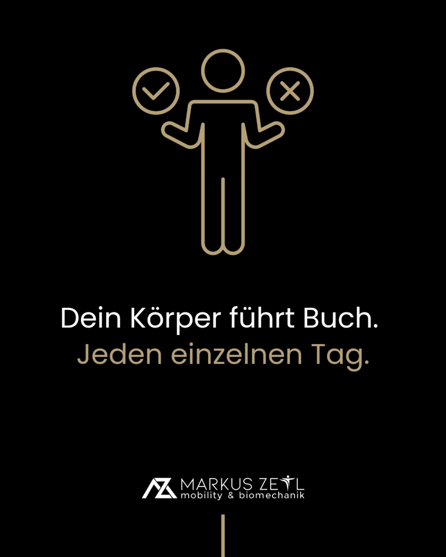 Schmerz- & Bewegungstherapie, Mobility Training, Maxhütte Facebook ad: Dein Körper führt Buch.