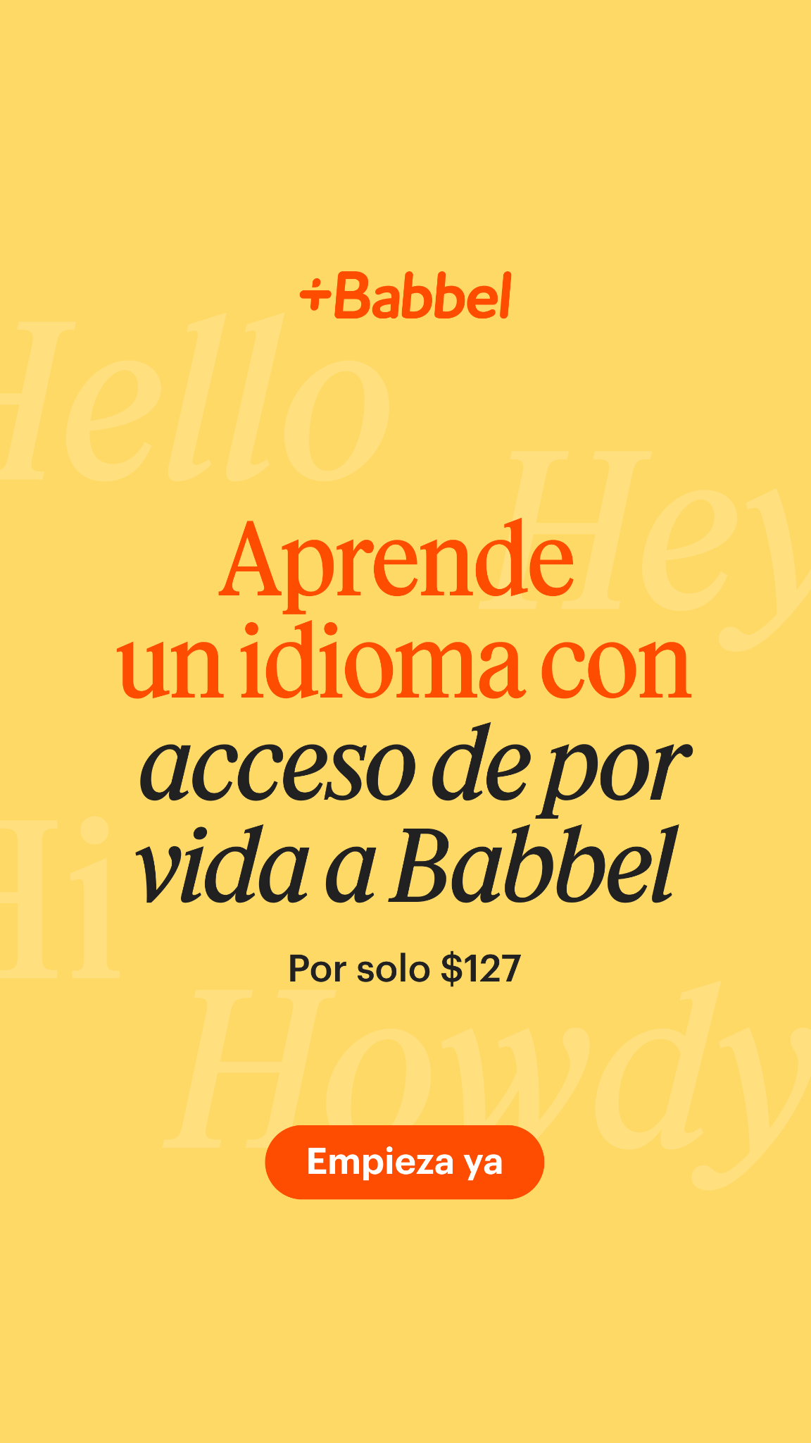 Babbel Facebook ad