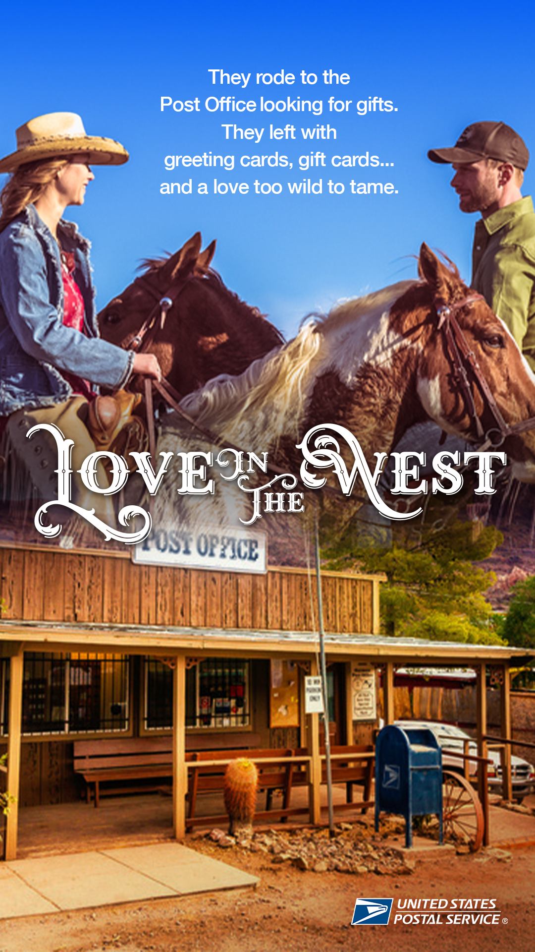 US Postal Service Facebook ad: Fixin' for love and gifts?
