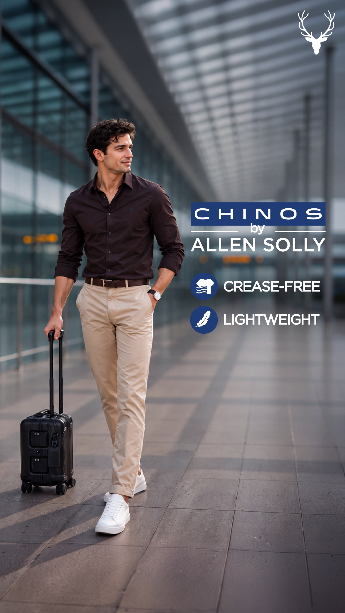 Allen Solly Facebook ad: Chinos That Keep Up.