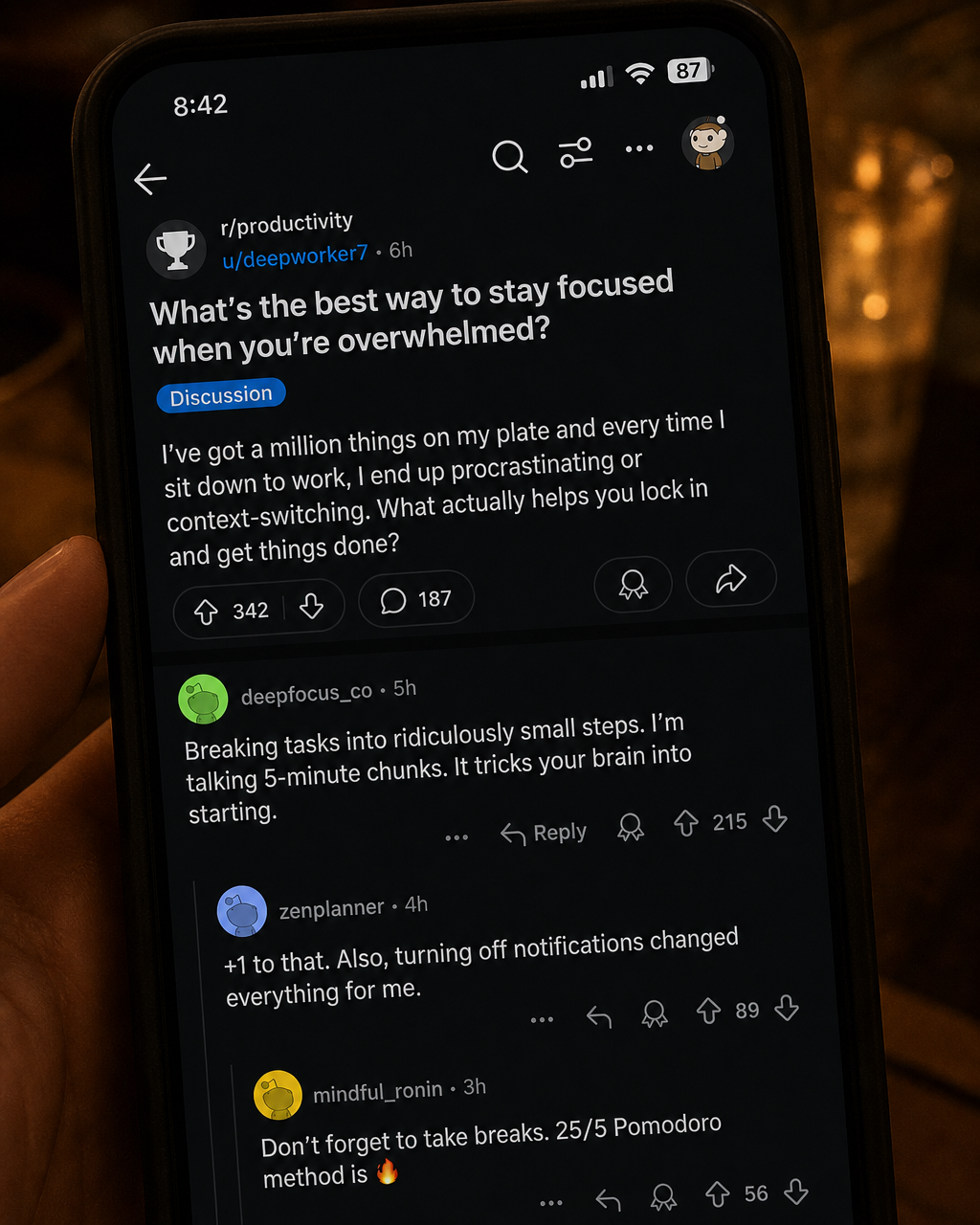 Deepstash Facebook ad