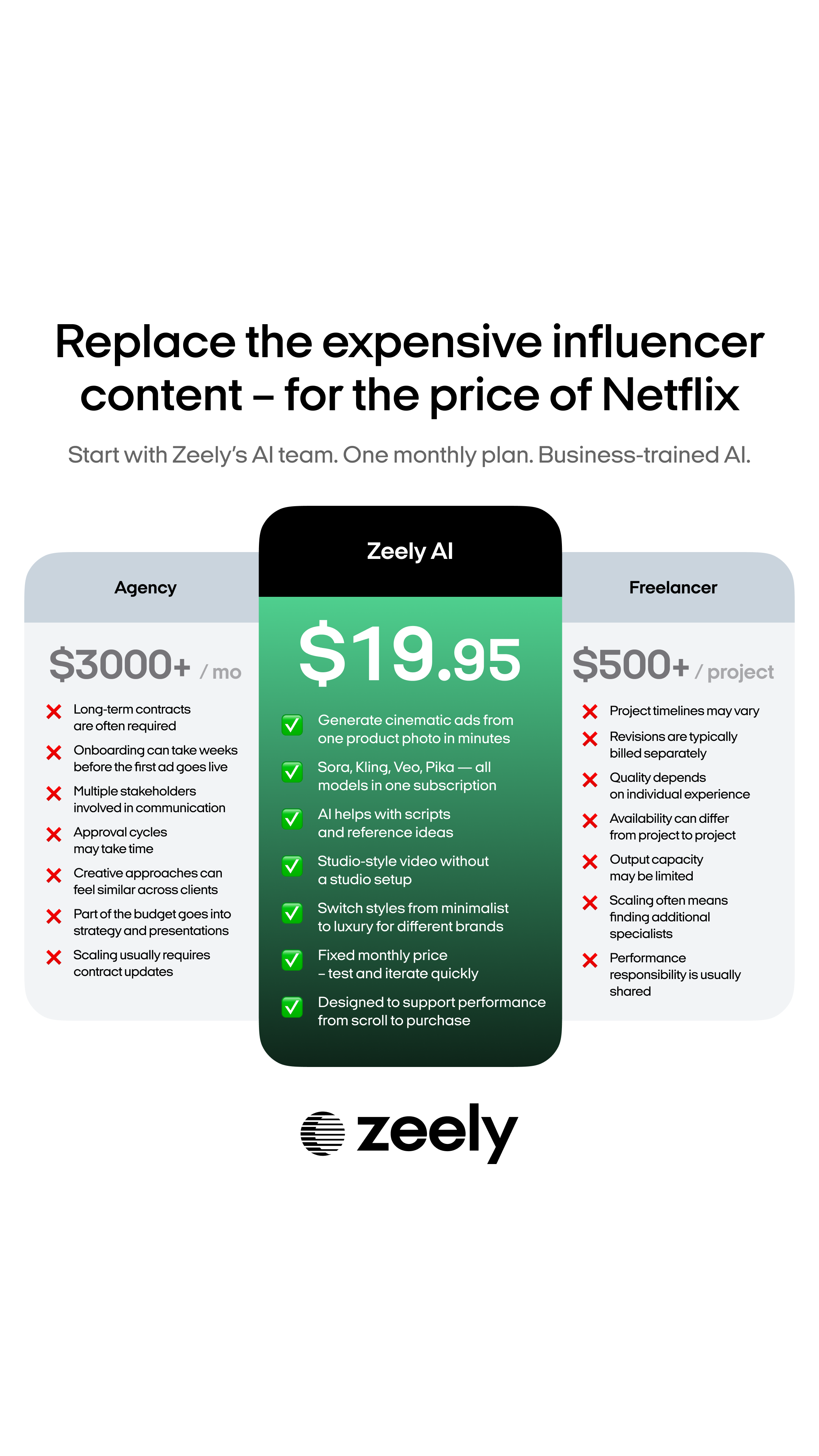 Zeely Facebook ad
