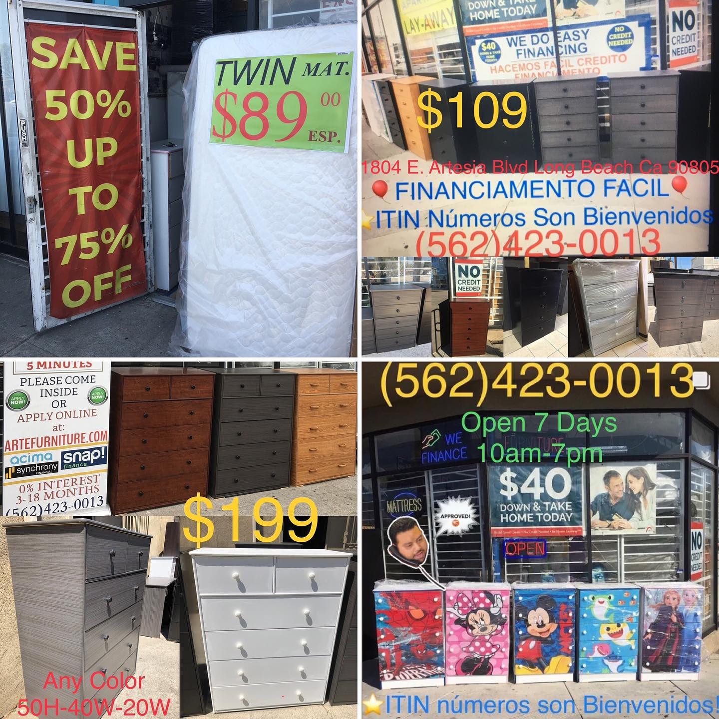 affordable_furniture562 Facebook ad: VISIT US AT OUR SHOWROOM