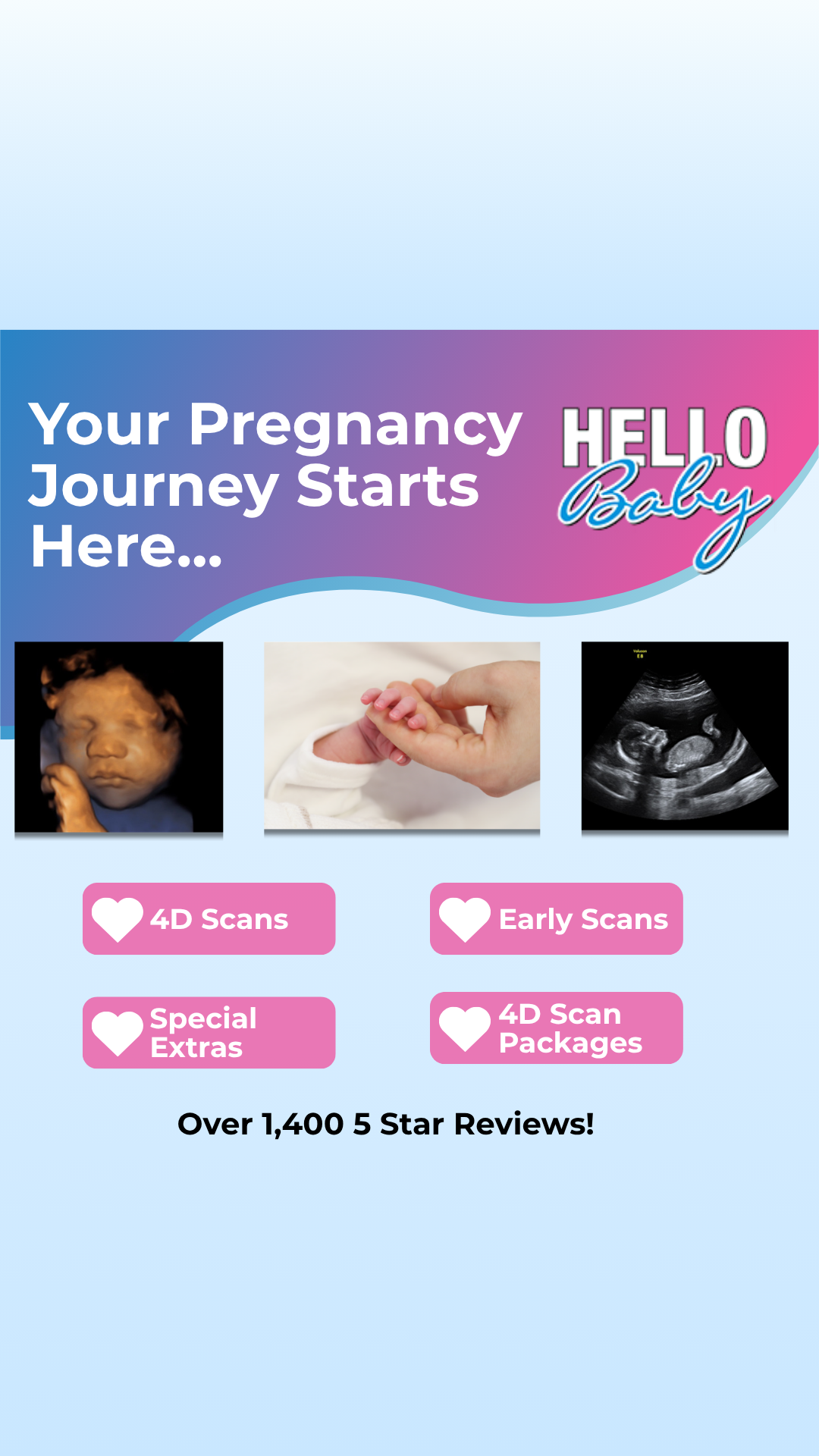 Hello Baby Pregnancy Scanning Clinic Facebook ad
