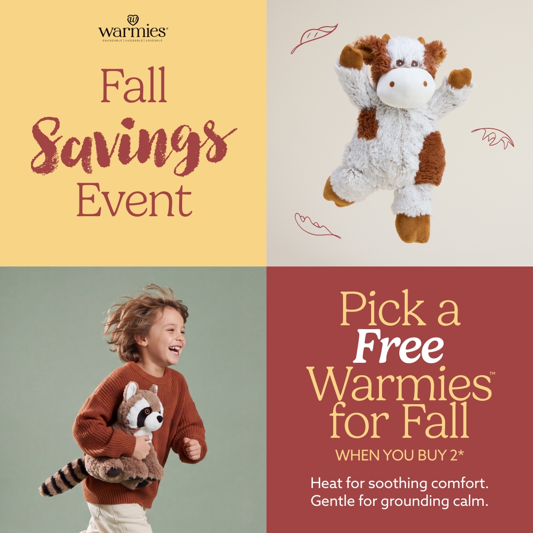 Warmies USA Facebook ad: Your Coziest Fall Deal
