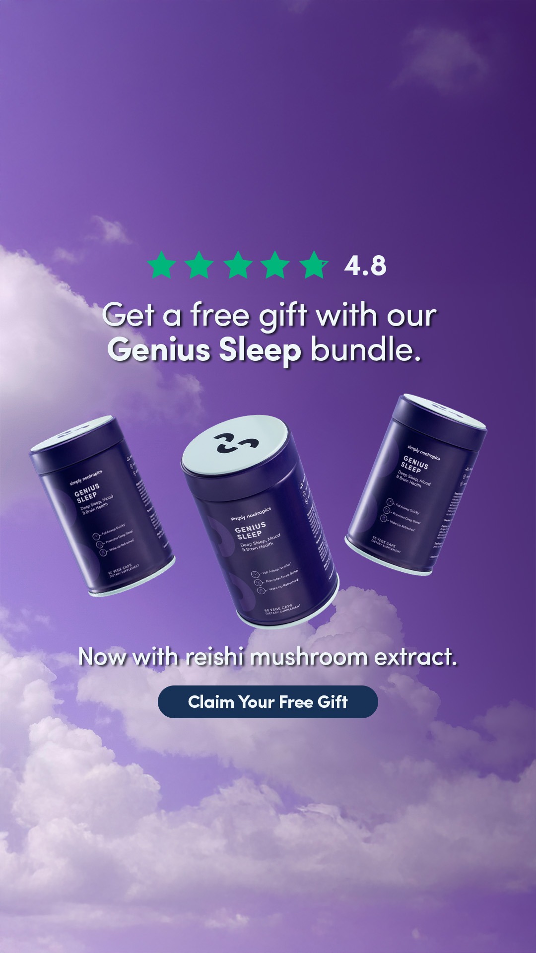 Simply Nootropics Facebook ad