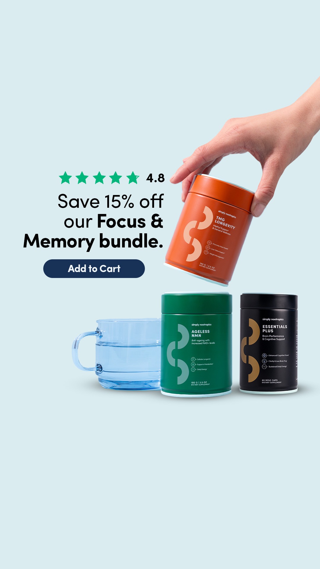 Simply Nootropics Facebook ad