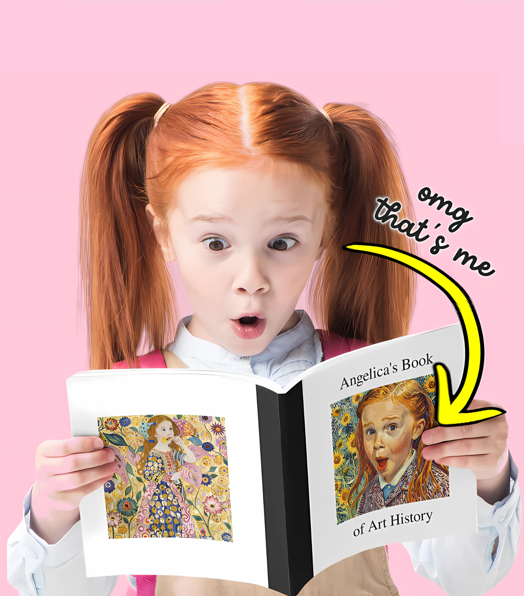 Famtasia Facebook ad: Personalized Art Book