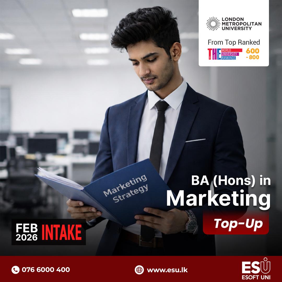 ESOFT UNI Facebook ad: If you’ve completed CIMA, CIM, IBSL, AAT, ACCA…