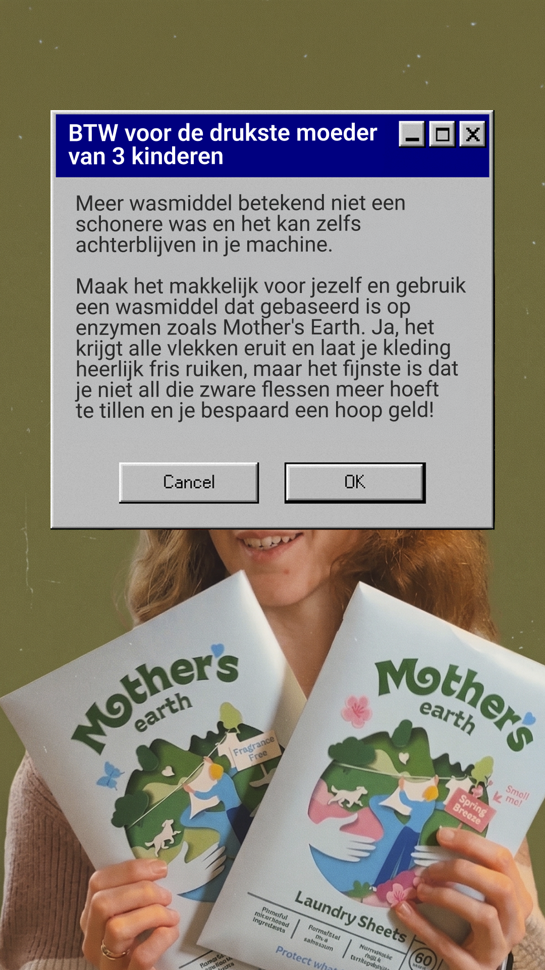 Mothers Earth Facebook ad