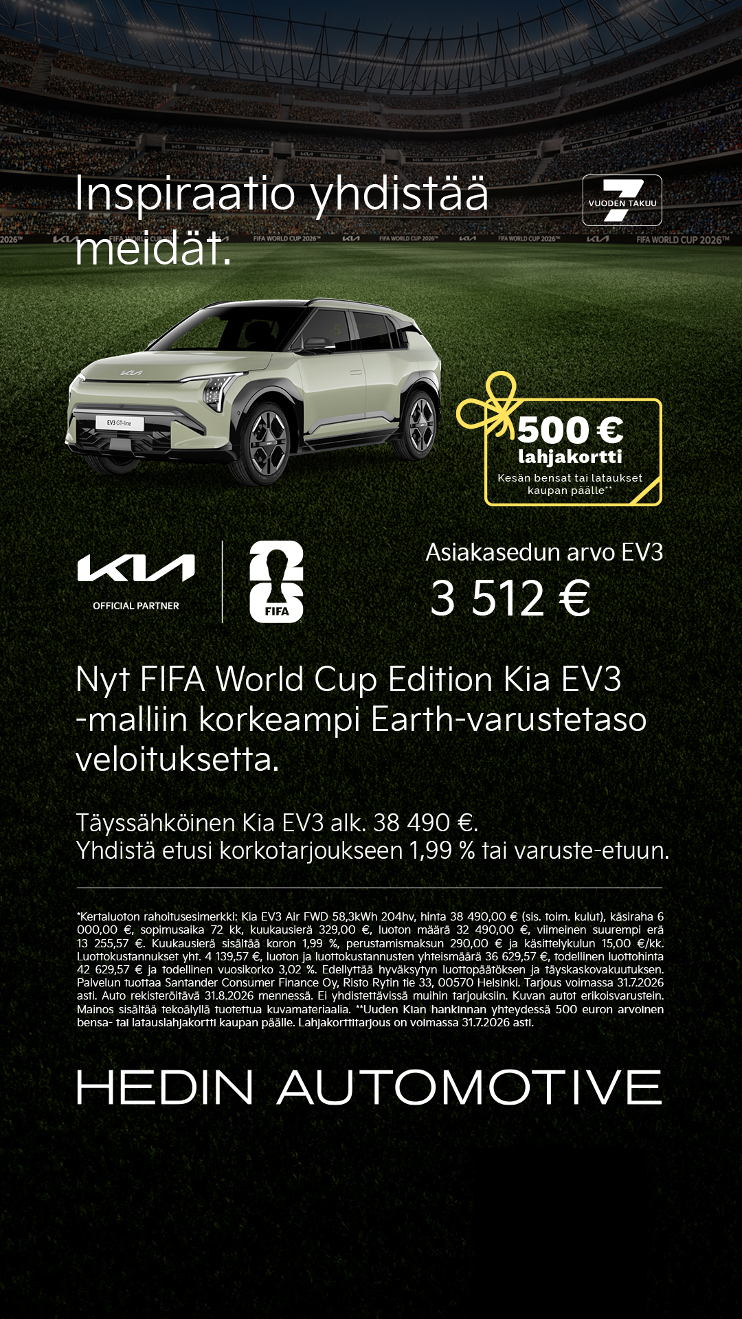 Hedin Automotive Finland Facebook ad
