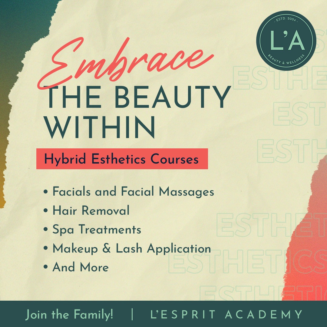 L'esprit Academy Facebook ad: Your Esthetics Career Begins at L’esprit