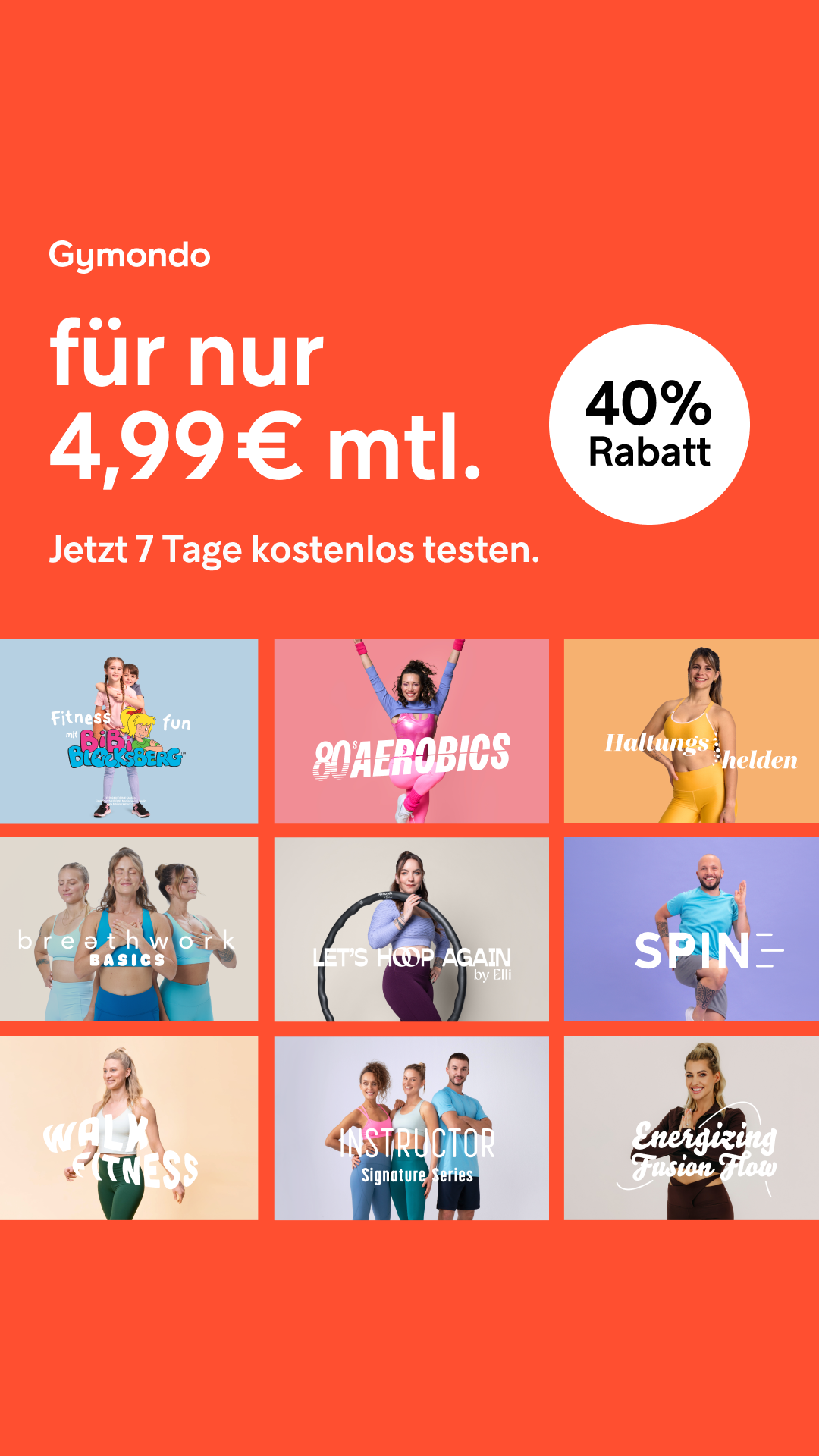 Gymondo Facebook ad