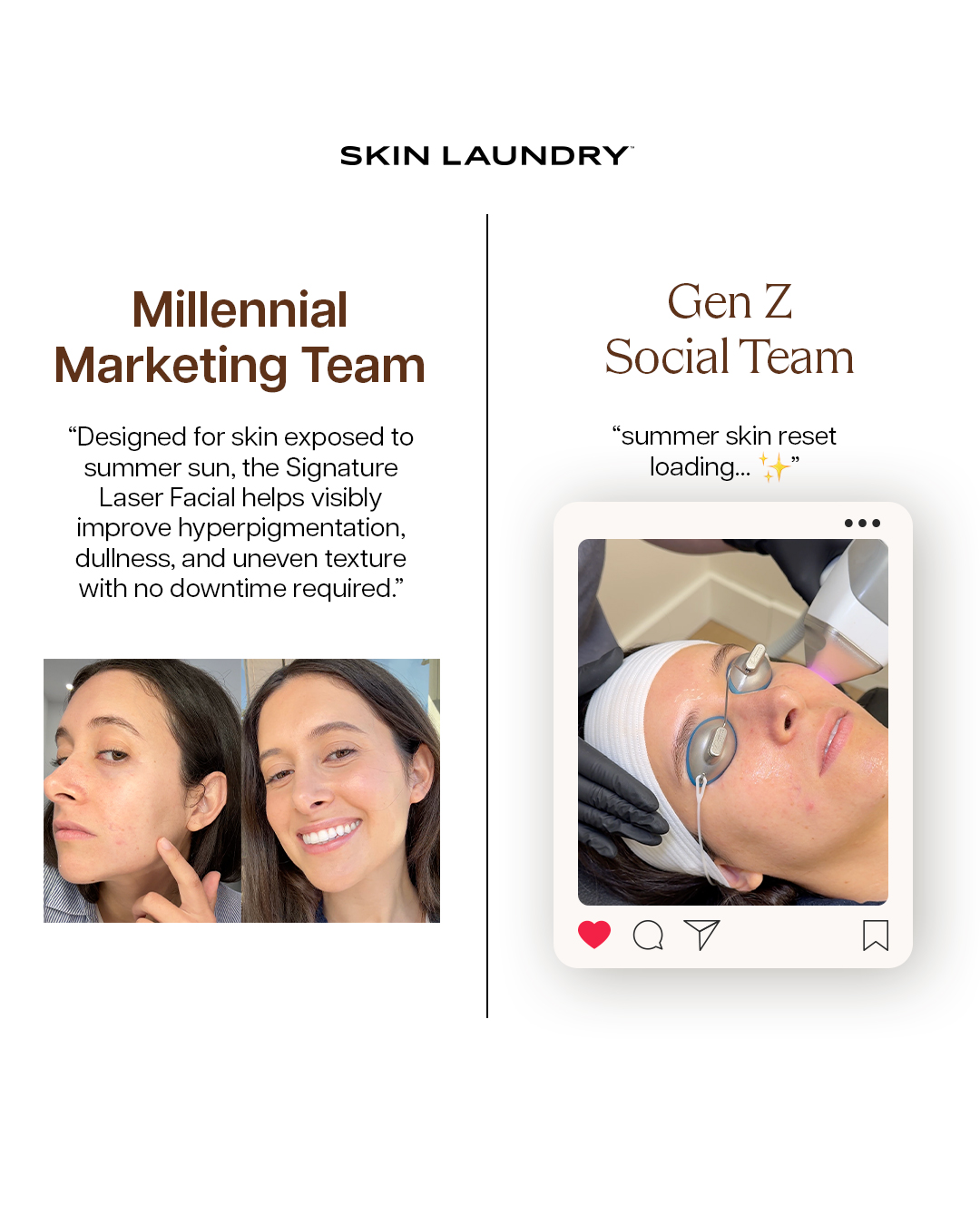 Skin Laundry Facebook ad