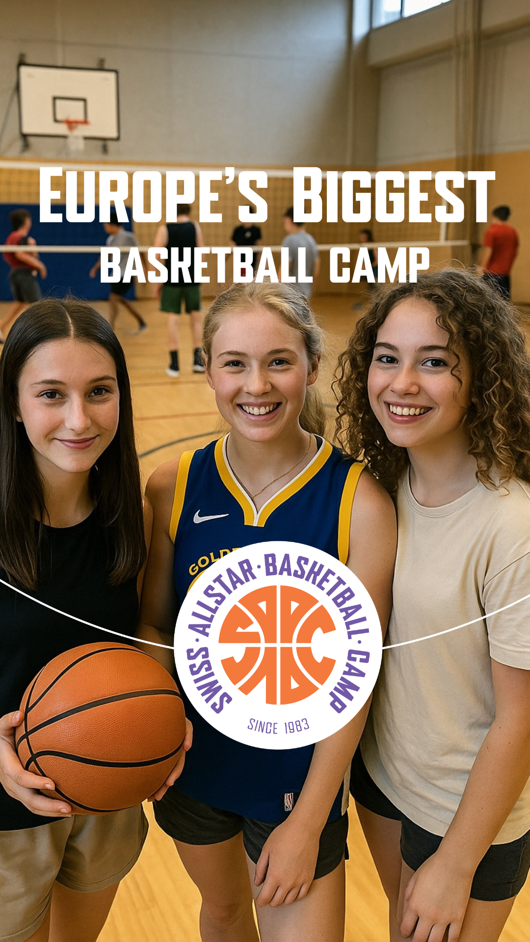 Swiss Allstar Basketball Camp Facebook ad from Mar 22, 2026