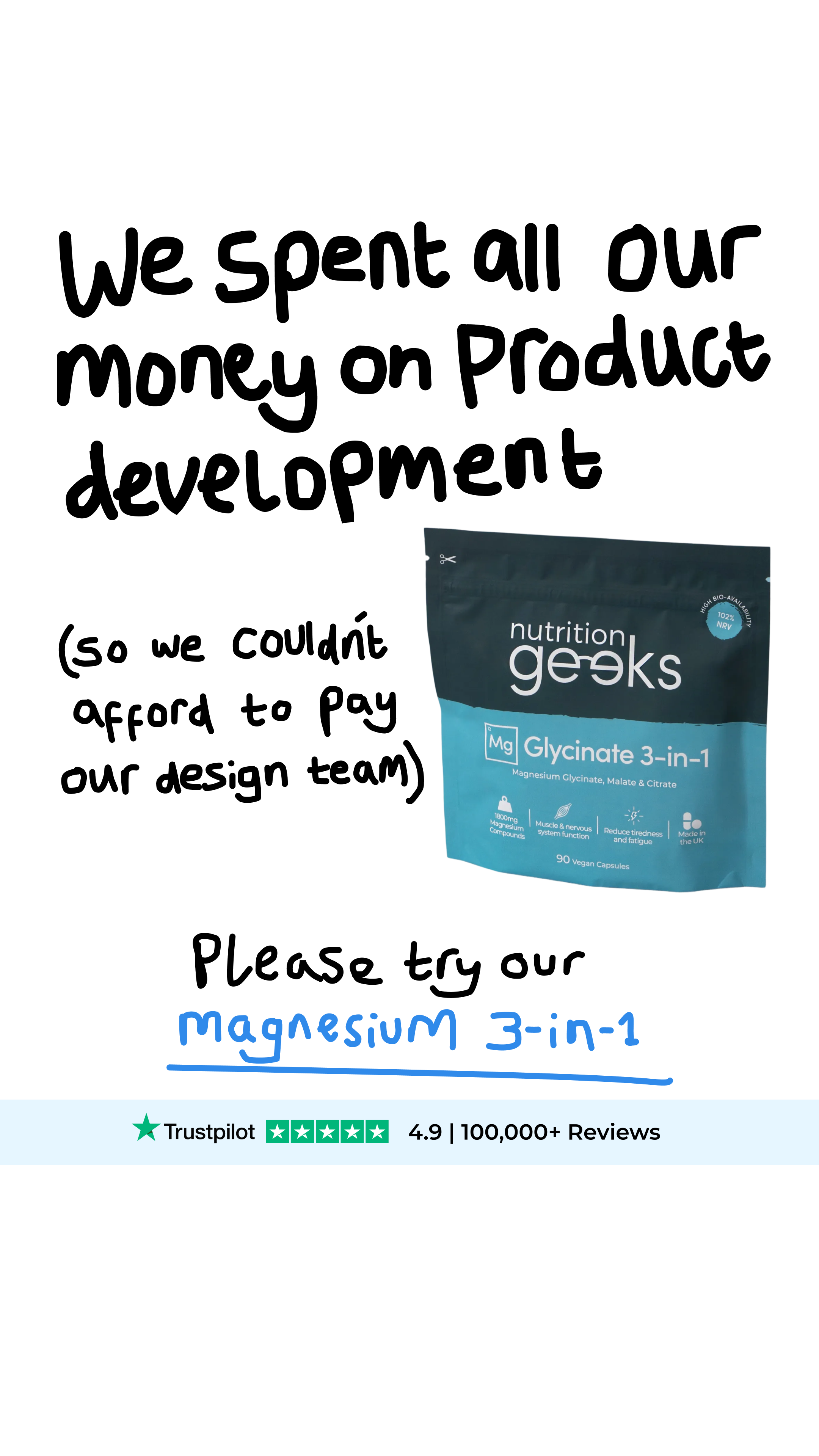 Nutrition Geeks Facebook ad
