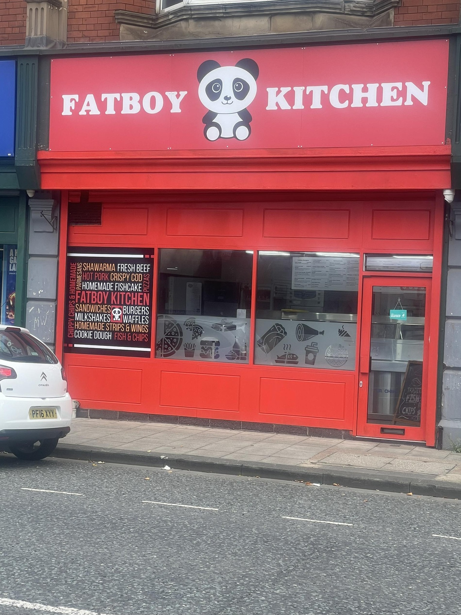 Fatboy kitchen Facebook ad: Fish and chips restaurant