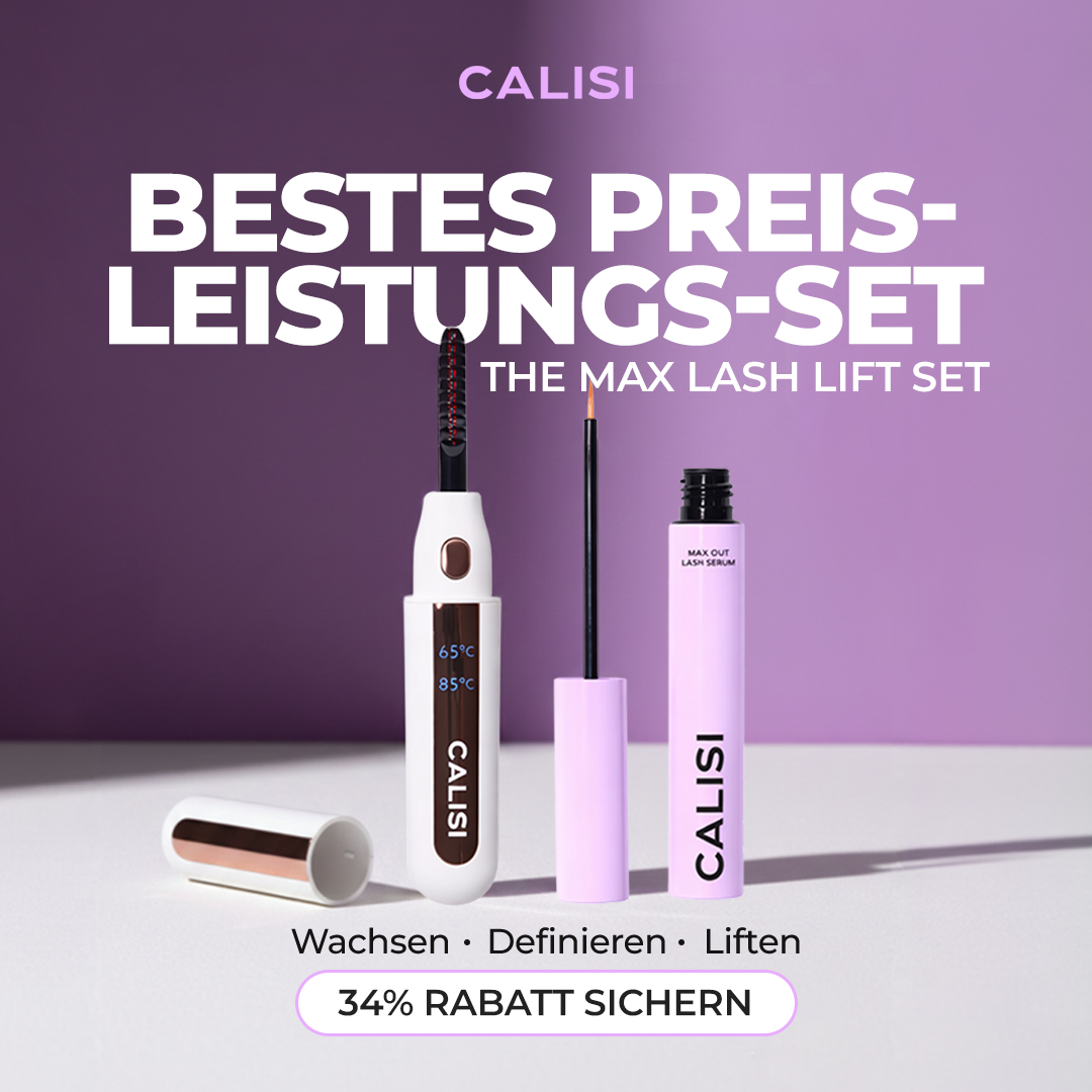 Calisi Beauty Facebook ad: MAXIMAL GESUNDE LANGE WIMPERN IN 2026!